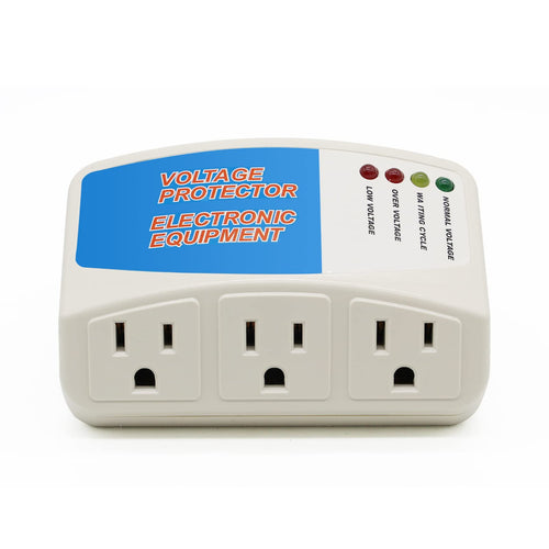 BSEED Surge Protector Power Strip Home Appliance 3 Outlet Power Surge Protector Voltage Protector Brownout Surge Refrigerator 1440 Watts 120V 12A 1 Pack