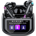 Wireless Earbuds Bluetooth Touch Screen 48H Bass Stereo Ear Buds with ANC/ENC Noise Cancelling/Transparency Mode IPX7 Earphones with 5 EQ Modes for iOS Android